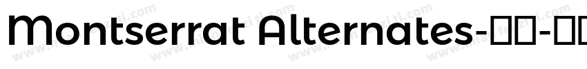 Montserrat Alternates-常规字体转换